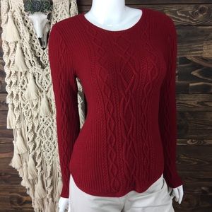 Jeanne Pierre‎ | Braided Cable Knit Sweater